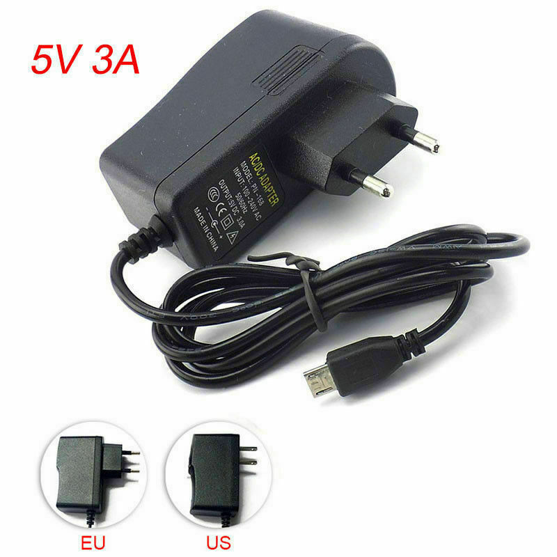 AC/DC 5V 2A/3A Power Supply Adapter Charger Micro USB Plug Raspberry Pi Zero Pc Features: 100% Bra - Click Image to Close