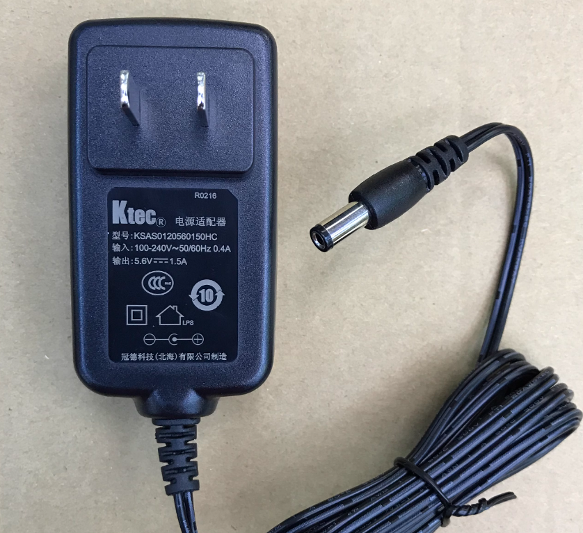 *Brand NEW*5.6V1.5A 5V1.5A/2A AC/DC Adapter Ktec KSAS0120560150HC Power Supply