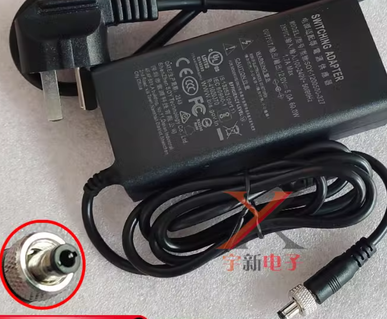 *Brand NEW* SOY-1200500-327 12V 5A 60W AC ADAPTER Power Supply