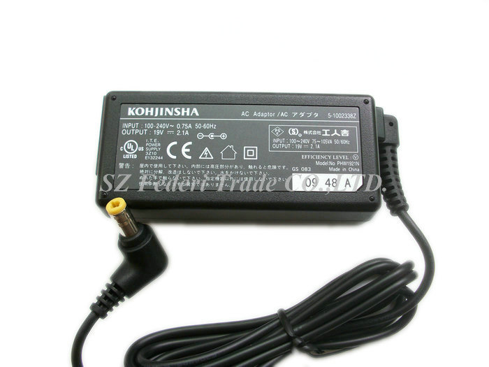 *Brand NEW*19V 2.1A 40W Laptop AC Adapter KOHJINSHA 5-1002338Z PHW1921N Power Supply