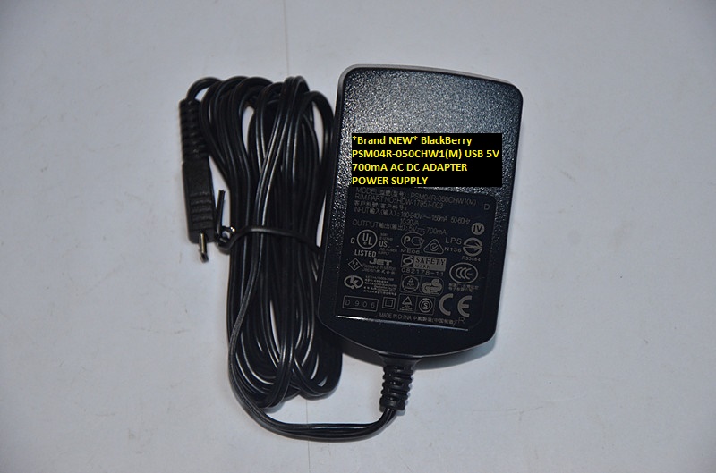 *Brand NEW* PSM04R-050CHW1(M) USB BlackBerry 5V 700mA AC DC ADAPTER POWER SUPPLY