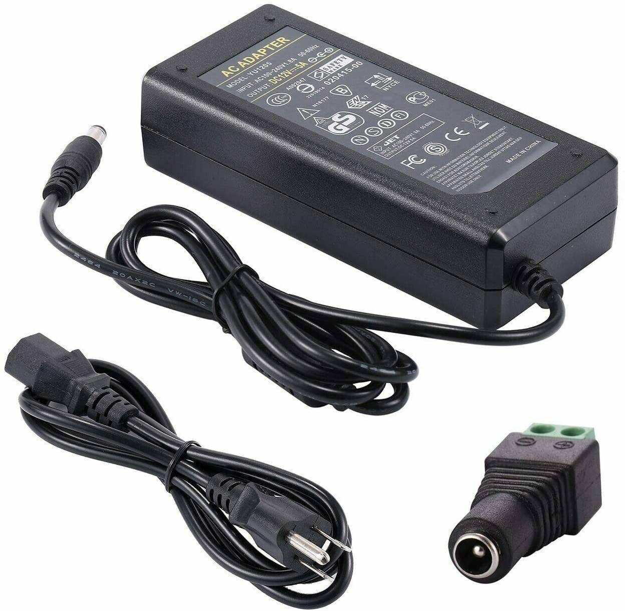 *Brand NEW* AC DC 12V 5A Power Supply Adapter Transformer Charger for LED Strip CCTV DVR - Click Image to Close