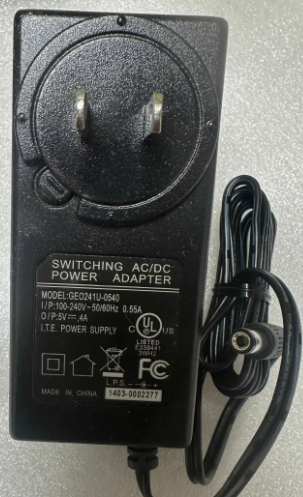 *Brand NEW*GE0241U-0540 5V 4A AC ADAPTER POWER SUPPLY