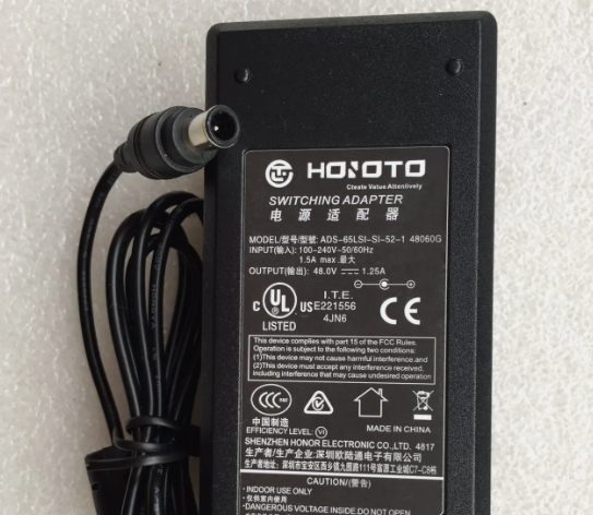 *Brand NEW*Original Hoioto 48V 1.25A AC/DC Adapter ADS-65LSI-SI-52-1 48060G for Q-See QC804-261-1 NV