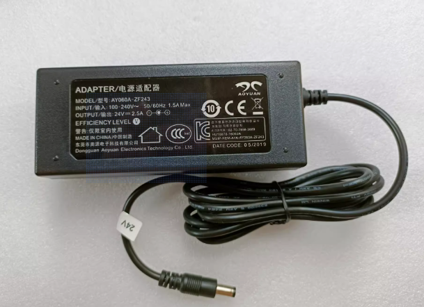 *Brand NEW*AY060A-ZF243 AOYUAN 24V 2.5A AC/DC Adapter Power Supply - Click Image to Close