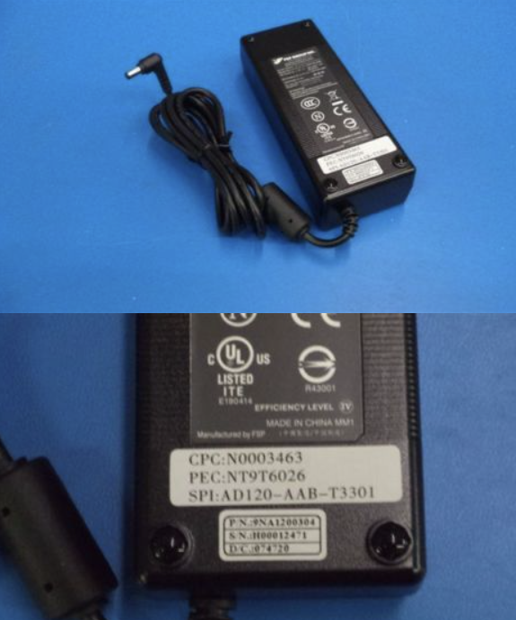 *Brand NEW*Genuine 24V 5A 120Watt ac adapter 9na1200304 fsp group 90 degree round barrelPower Suppl