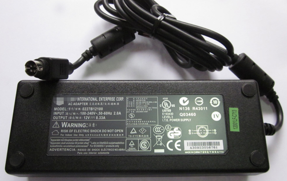 *Brand NEW* LI SHIN 0227B12100 12V 8.33A 100W Laptop AC Adapter 4 PIN Power Supply