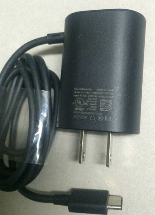 *Brand NEW*AC-100U USB type-c Lumia 950 Lumia 950 XL Microsoft 5V 3A ac adapter Power Supply - Click Image to Close