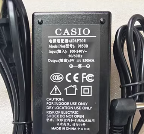 *Brand NEW*AD-5CL(9V850MA)/PA-1B (9V1000MA)/PA-1C CT588 CASIO 9850B 9V 850mA AC Adapter CTK480.481.4 - Click Image to Close