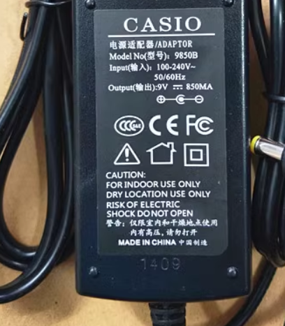 *Brand NEW* AD-5CL(9V850MA)/PA-1B (9V1000MA)/PA-1C CASIO CTK-611 CTK615 CTK620L CTK630 9V 850MA AC A