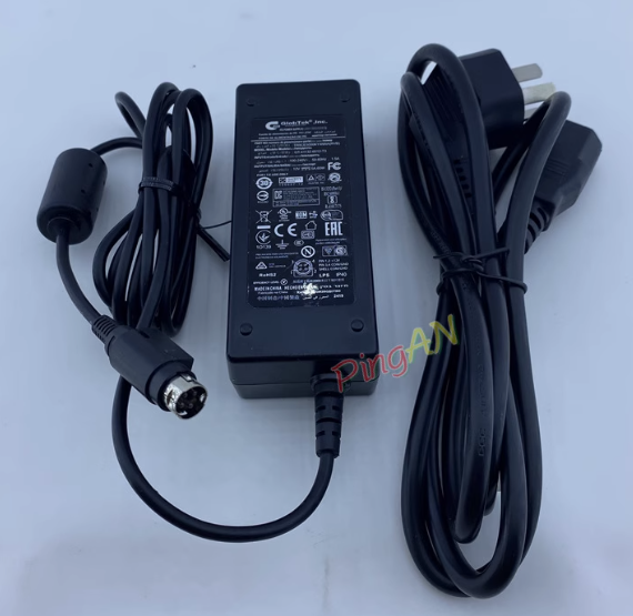 *Brand NEW*GlobTek Inc. GT-41132-6012-T3 12V 5A AC ADAPTER 4pin Power Supply - Click Image to Close