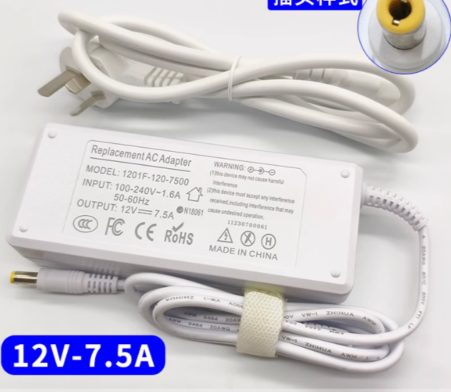 *Brand NEW* 12V 7.5A AC ADAPTER 1201F-120-7500 Power Supply