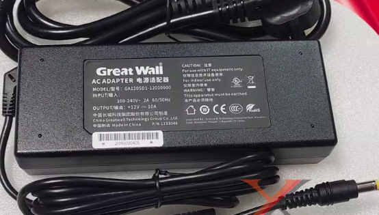 *Brand NEW*12V 10A 120W AC/DC ADAPTER GreatWall GA120SD1-12010000 Power Supply - Click Image to Close