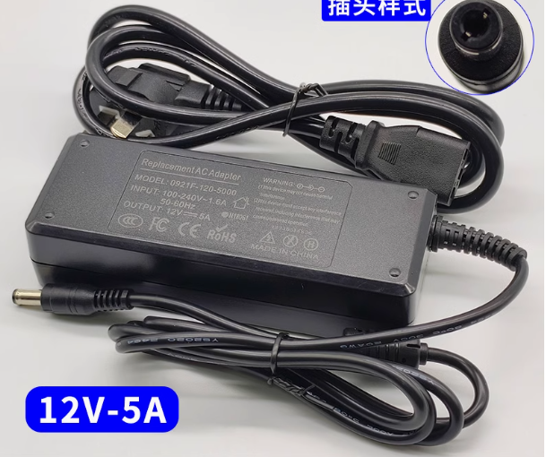 *Brand NEW*0921F-120-5000 12V 5A AC/DC ADAPTER Power Supply