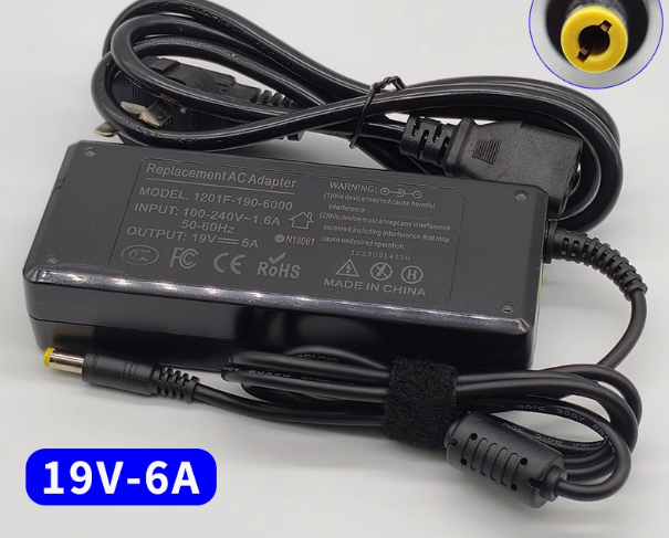 *Brand NEW*19V 6A AC/DC ADAPTER 1201F-190-6000 Power Supply