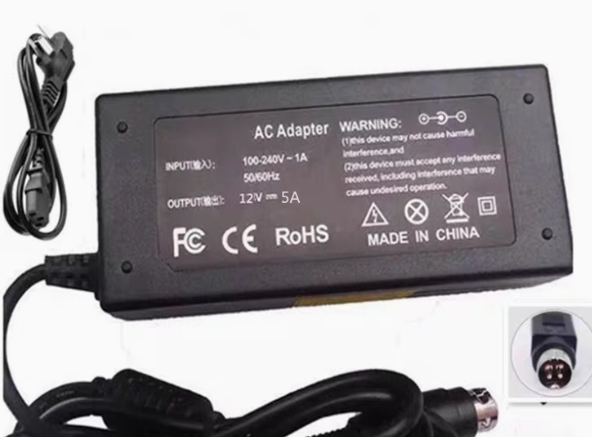 *Brand NEW*SWITCHING ADAPTER 12V 5.0A AC/DC ADAPTER ZL-D060W01205000 Power Supply