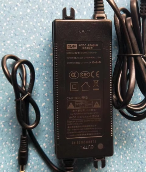 *Brand NEW*GVE GM95-240400-D 24V 4A 5A AC/DC ADAPTER Power Supply