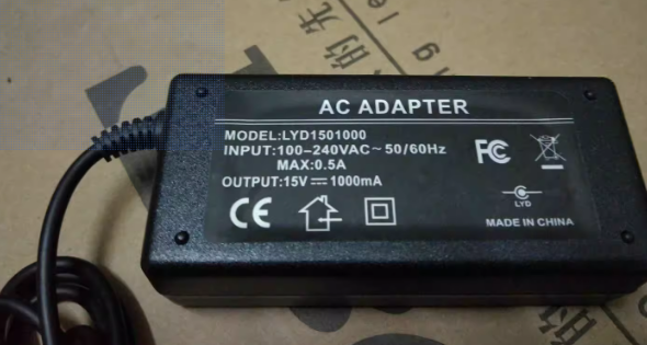 *Brand NEW*LYD1501000 jd400-3 15V 1000mA AC/DC ADAPTER Power Supply