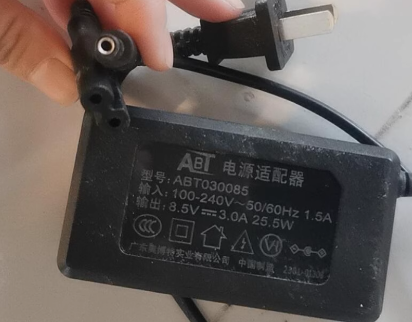 *Brand NEW* DC8.5V 3.0A 25.5W AC/DC Adapter ABT ABT030085 Power Supply