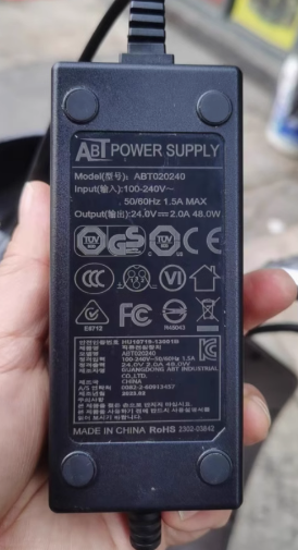 *Brand NEW*ABT020240 24V 2A 3A AC ADAPTER 3pin POWER SUPPLY