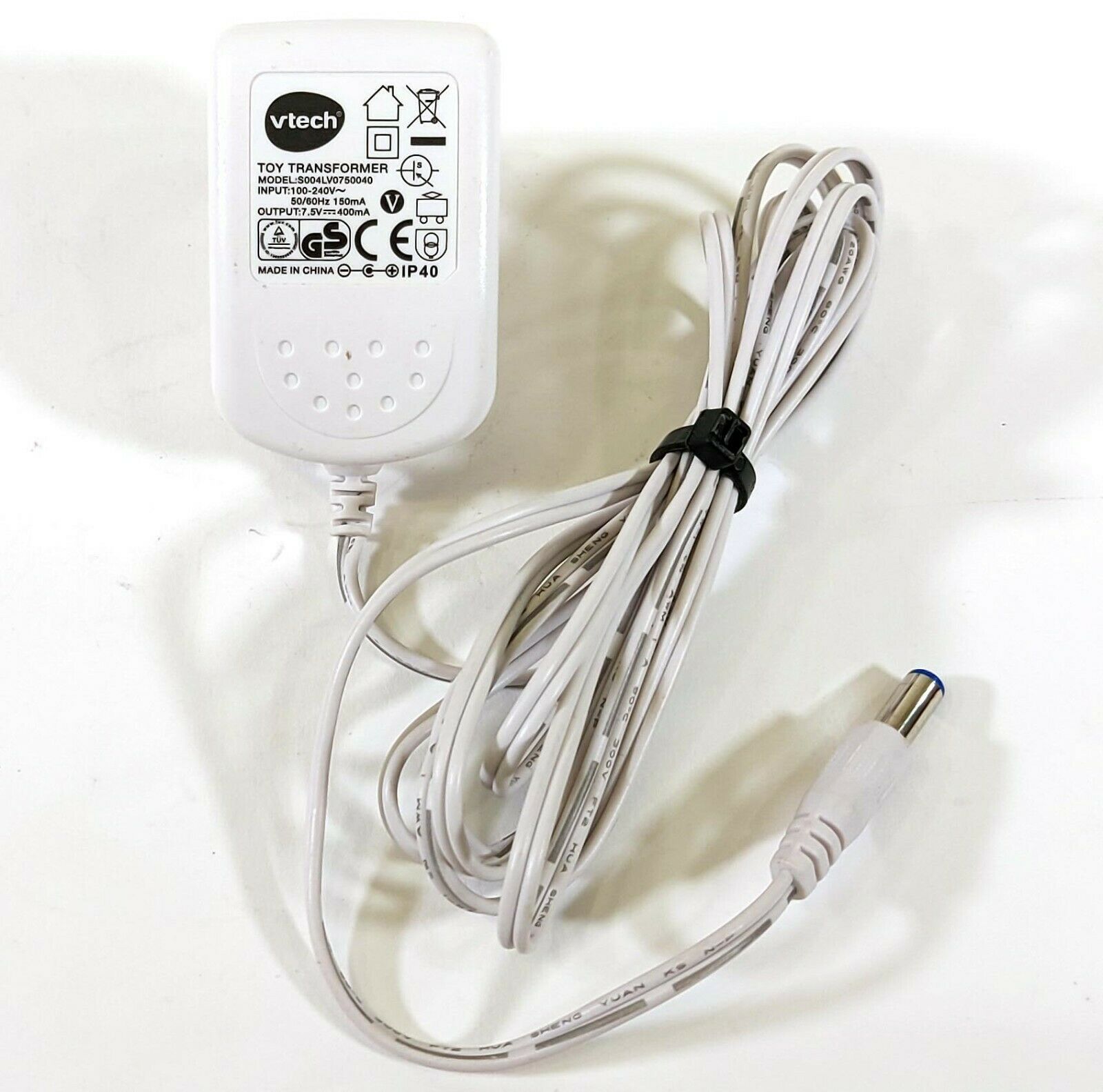 Vtech S004LV0750040 Transformer AC/DC Adapter 7.5V 400mA Original Charger D286 Output Current: 400 - Click Image to Close