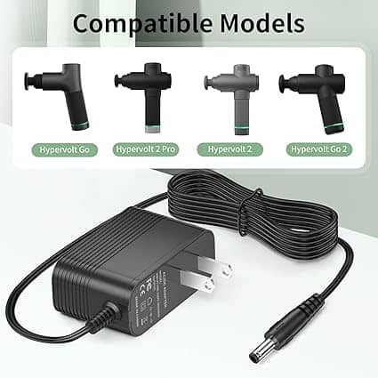 18V Charger for Hyperice Massage Gun for Hypervolt 2 Pro, Hypervolt Go, Hypervolt 2 53200 038-00, Vy