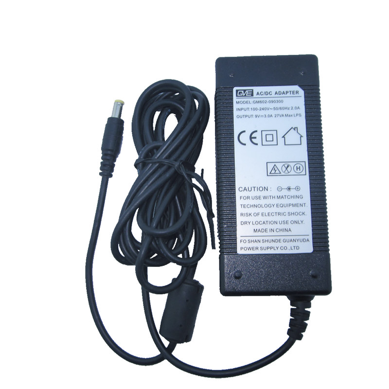 *Brand NEW* 9V 3.0A 27VA Max LPS AC DC ADAPTER GVE GM602-090300 POWER SUPPLY