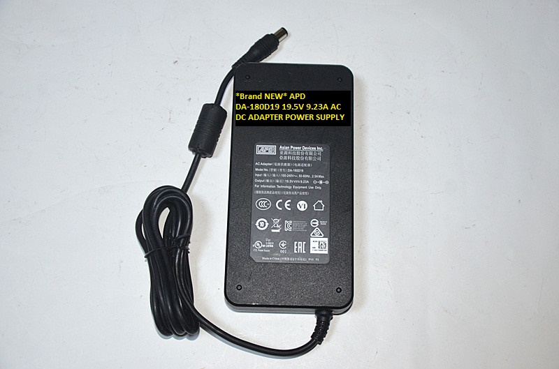 *Brand NEW*DA-180D19 APD 19.5V 9.23A AC DC ADAPTER POWER SUPPLY