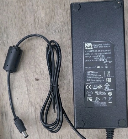 Genuine CWT 48V 2.5A 120W AC Power Adapter 2ABU120R 6.5*4.4mm Brand CWT Compatible Brand 2ABU120R T Genuine CWT 48V 2.5A 120W AC Power Adapter 2ABU120R 6.5*4.4mm Brand CWT Compatible Brand 2ABU120R T