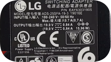*Brand NEW*LG ADS-25SFA-19-3 19016E 19V 0.84A AC Adapter Power Supply