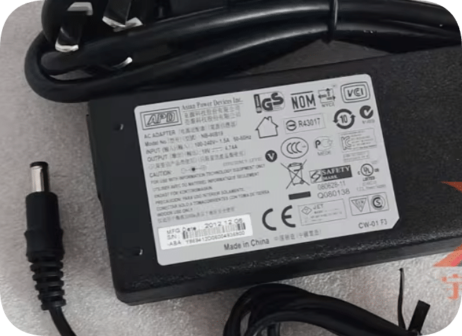 *Brand NEW* APD Asian power source 19V4.74A power adapter NB-90B19 round hole 19V90W charging cable