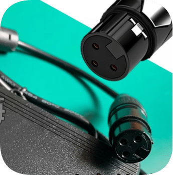 *Brand NEW*Ruiying LP-1805TD power adapter DC15V7A XLR 3-pin 3-hole female charger cable FY150