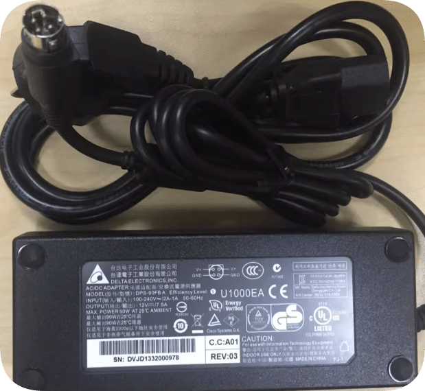 *Brand NEW*Delta four-pin 12V7.5A Hanbang DVR DPS-90FBA power adapter