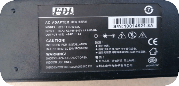 *Brand NEW*+ 24V2A round port printer power supply charger Applicable to FDL Electric Yuanji FDL1204