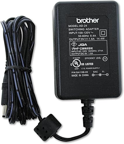 Brother 9V AC Adapter Replace AD-24 AD24 AD-24ES AD24ES for Brother P-Touch Label Printer Brand Bro