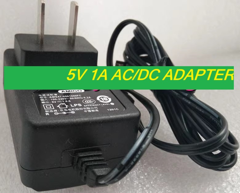 *Brand NEW*AMIGO 5V 1A AC/DC ADAPTER AMS47-0501000FC POWER Supply