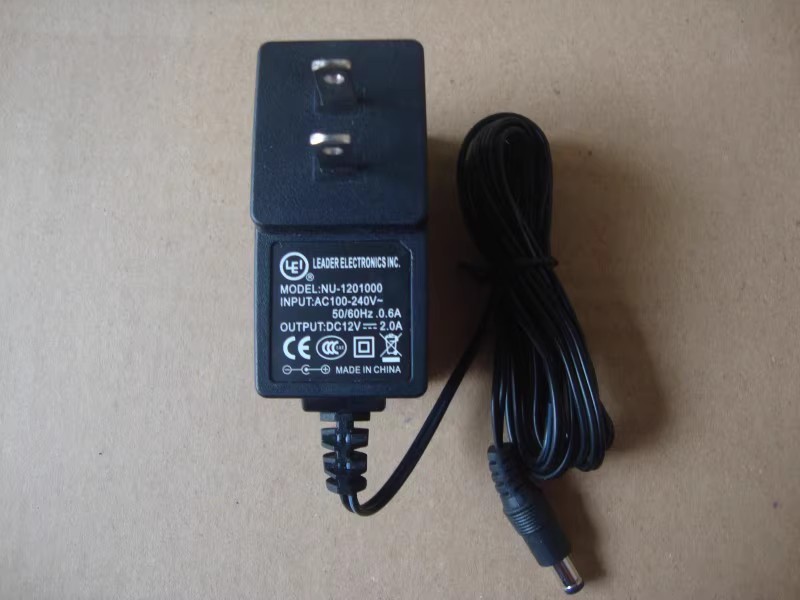 *Brand NEW* NU-1201000 LEI 12V 2A 24W AC ADAPTER Power Supply - Click Image to Close