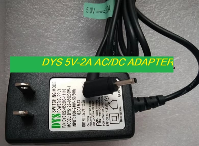 *Brand NEW*DYS122-050200-11110 DYS 5V-2A AC/DC ADAPTER POWER Supply - Click Image to Close