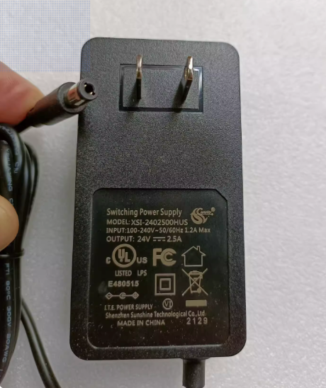 *Brand NEW*sunshiny XSI-2402500HUS 24V 2.5A AC/DC Adapter Power Supply - Click Image to Close