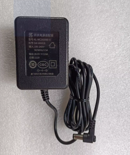 *Brand NEW*26V 0.6A AC/DC Adapter KL-WC260060-X Power Supply