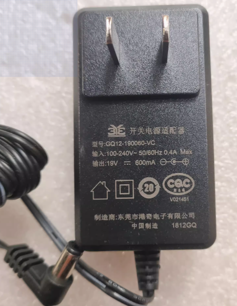 *Brand NEW*meide GQ12-190060-VC VR05F4 VR05F5 R1-L061E 19V 600MA AC Adapter Power Supply