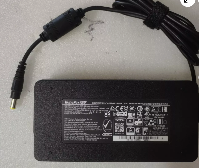 *Brand NEW*Genuine Huntkey 19V 6.32A 120W AC Adapter HKA12019063-6C For Intel NUC 11 NUC11PAHi50Z00 - Click Image to Close