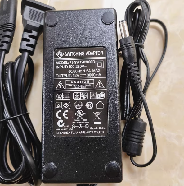 *Brand NEW*JUJIA FJ-SW1203000D 12V 3000MA AC ADAPTER Power Supply