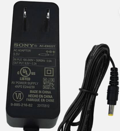 Genuine OEM Sony 9.5V 2.2A DVP-FX755 AC/DC Adapter AC-NSA1895 AC-E9522T fr SRS-XB40 Bluetooth Speake
