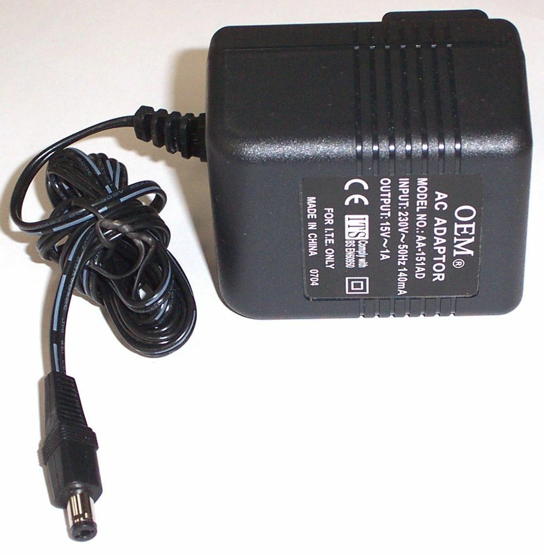 New OEM AA-151AD 15V AC 1A UK Plug AC Adaptor - 5mm Barrel Connector PSU Specification: Brand: OE