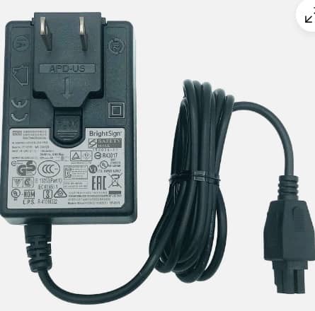 Genuine APD AC Adapter for BrightSign XD1030 XD1230 XD1132 Media Player Brand APD Compatible Brand