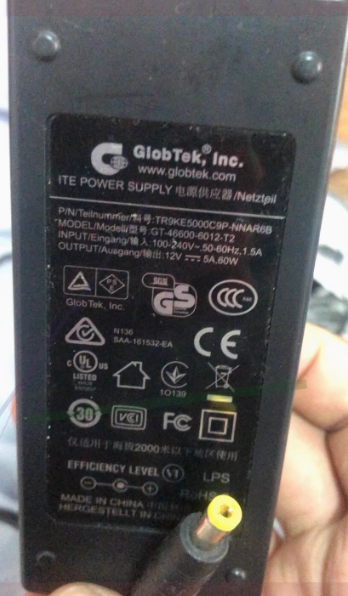 *Brand NEW*Original GlobTek.Inc. 12V 5A GT-46600-6012-T2 12V 5A 60W AC ADAPTER Power Supply