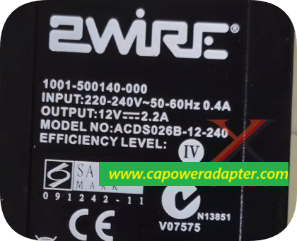 *Brand NEW*Original 2WIRE ACDS026B-12-240 12V 2.2A AC ADAPTER Power Supply